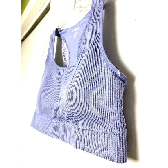 Tranquil & True Bra Bralette Sport Bra Blue Sky Size 1X Wire Less - Picture 8 of 10